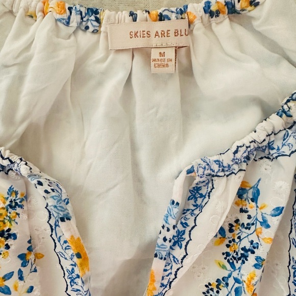 NWOT Skies Are Blue Floral Embroidered Dress - Picture 3 of 8